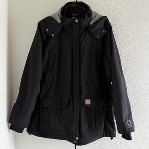 Carhartt Womens Storm Defender Relaxed Fit Heavyweight Jacket XL Black